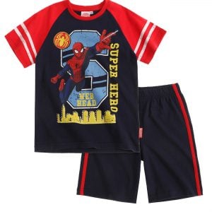 T-skjorte og shorts – Spiderman, Super Hero