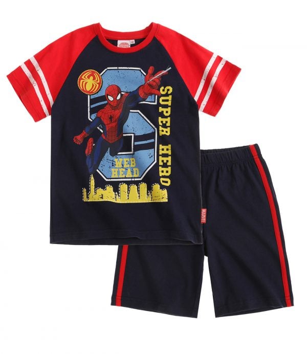 T-skjorte og shorts – Spiderman, Super Hero