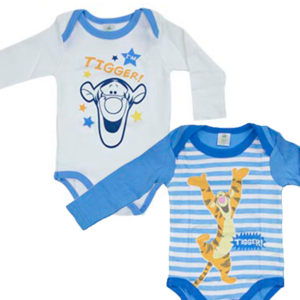 Disney Baby langermet body Ole Brumm, 2 pkn