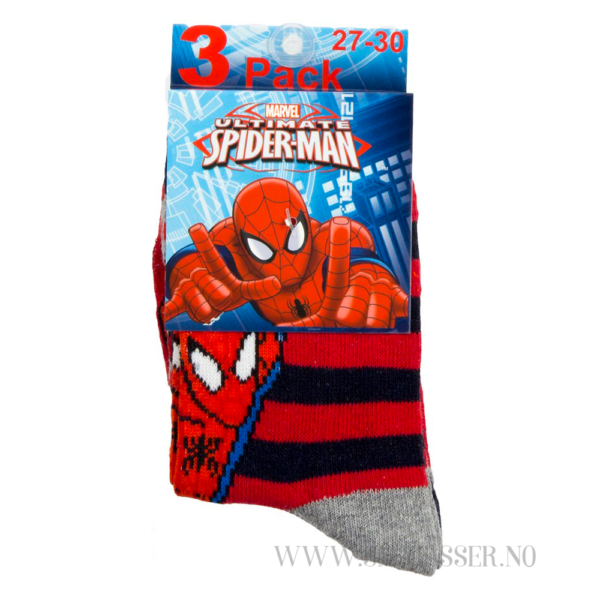 Spiderman sokker 3 pakning