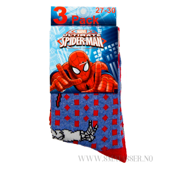 Spiderman sokker 3 pakning