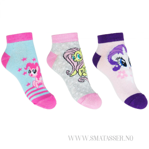 My Little Pony ankelsokker 3 pakning