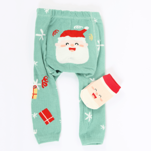 Strømpebukse & matchende sokker - Julenisse
