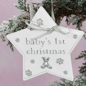 Bambino hengende stjerne - Babys 1st Christmas