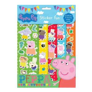 Peppa Gris klistremerker, 5 ark
