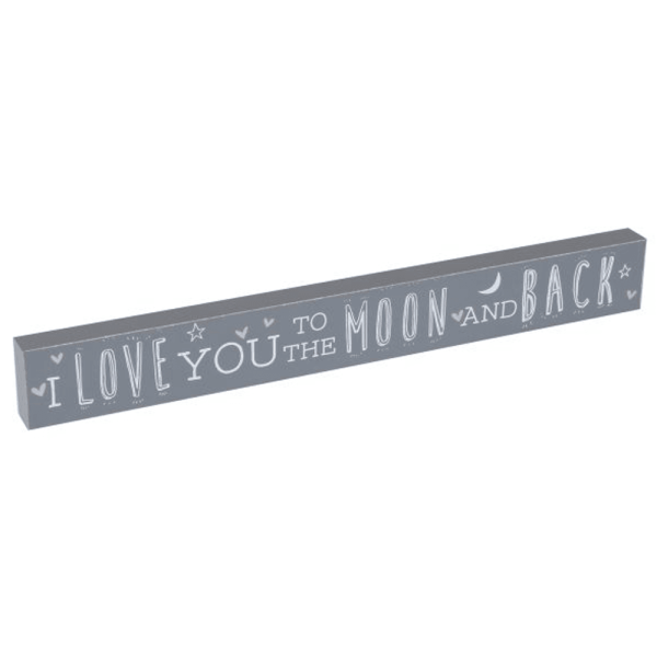 I love you to the moon and back, skilt
