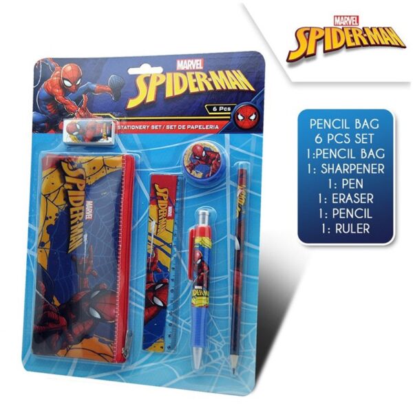 Spiderman skrivesett, 6 deler