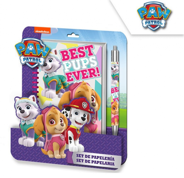 Paw Patrol skrivesett, 2 deler