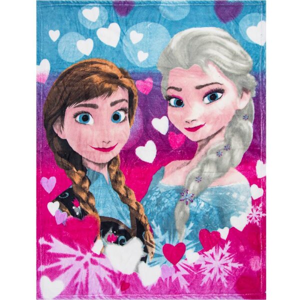 Frozen fleeceteppe, Elsa og Anna
