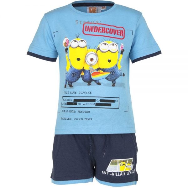 T-skjorte & shorts sett - Minions - Undercover