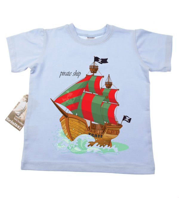 T-skjorte - Sjørøverskute - Pirate ship