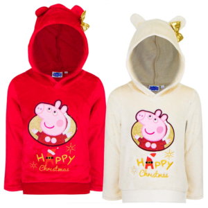 Peppa Gris hettegenser Happy Christmas