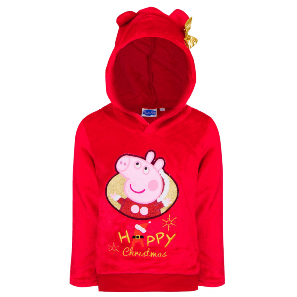 Peppa Gris hettegenser Happy Christmas